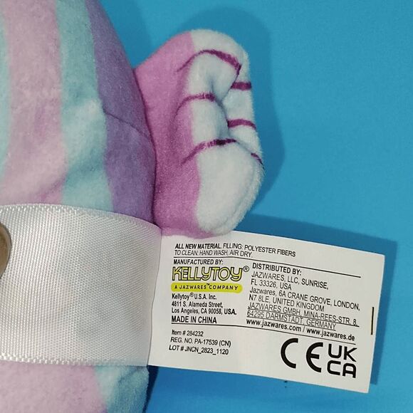 Squishmallows Martina the Fish Blue Purple Pink Stripe Mini 5" Plush - Picture 6 of 6